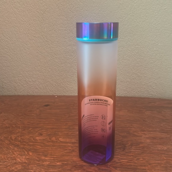 Starbucks Summer 2020 Iridescent Ombré Design Glass Water Bottle - Picture 5 of 8